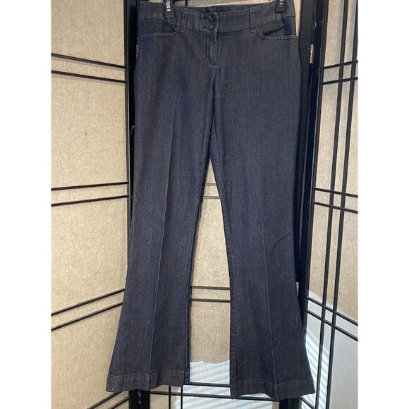 The Limited Denim Fit & Flare 678 Women’s Jeans Size 4 R Dark Trouser Denim - Picture 2 of 12